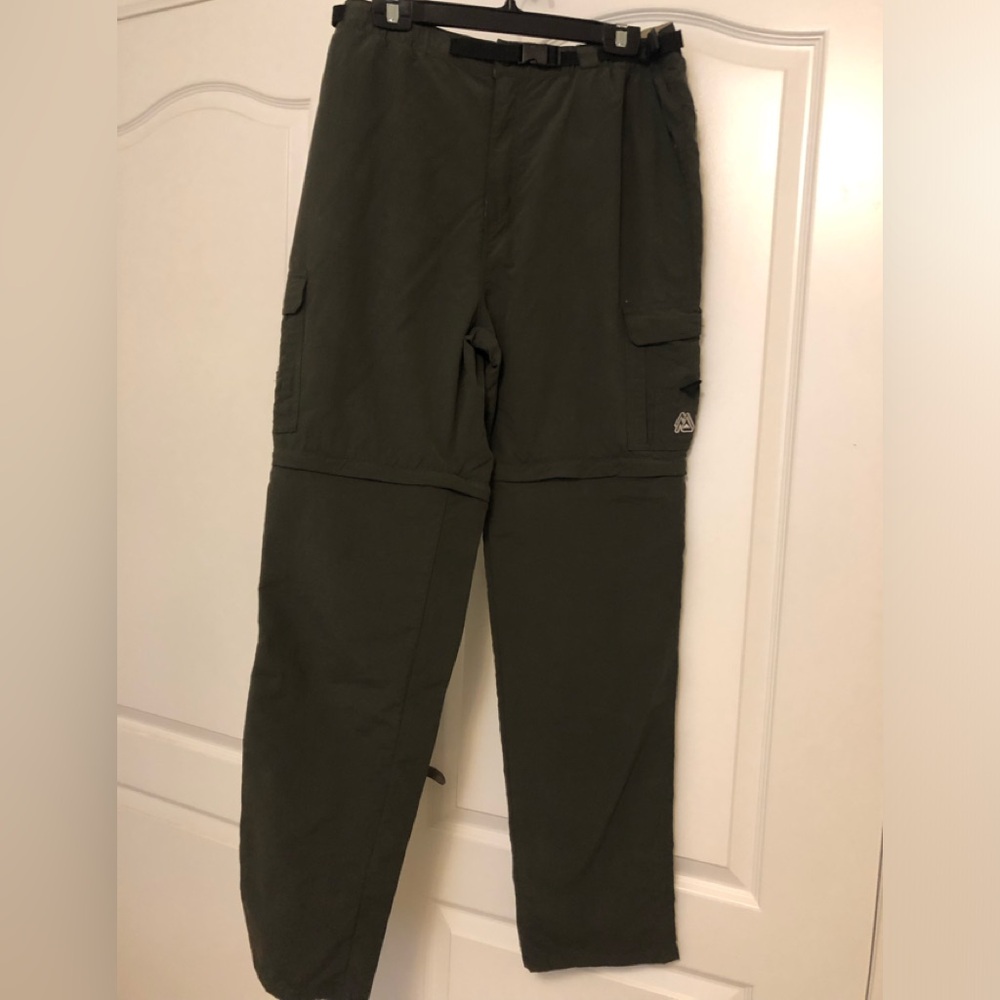 Green Cargo Pants/shorts with Utility Design
